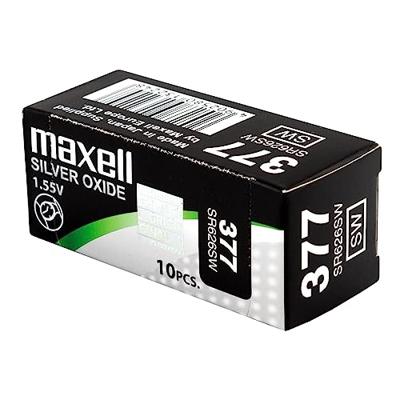 Knoopcel Maxell SR626SW 377 1,55 V Knoopcelbatterij Knoopcel Maxell SR626SW 377 1,55 V Knoopcelbatterij