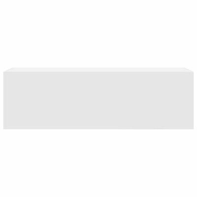 Badkamerwandkast 100x25x30 cm bewerkt hout wit