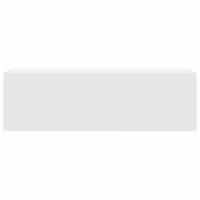 Badkamerwandkast 100x25x30 cm bewerkt hout wit - thumbnail