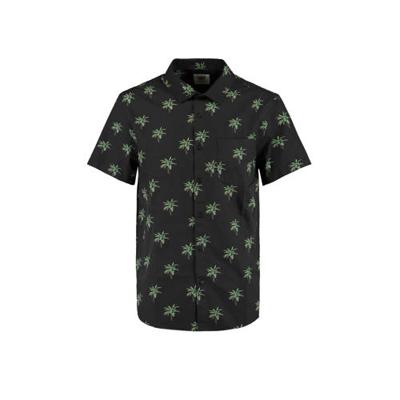 America Today regular fit overhemd Iver van biologisch katoen washed black