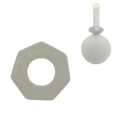 Stjernsund kaarsenring loua grijs glans 5,5cm | 48 stuks