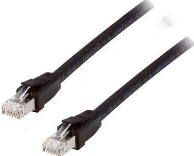 Equip 608054 patch cable, cat8.1, s/ftp (s-stp) rj-45, rj-45, black, 5m