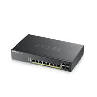 Zyxel GS2220-10HP-EU0101F netwerk-switch Managed L2 Gigabit Ethernet (10/100/1000) Zwart Power over - thumbnail