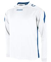 Stanno 411003 Drive Match Shirt LS - White-Royal - M - thumbnail