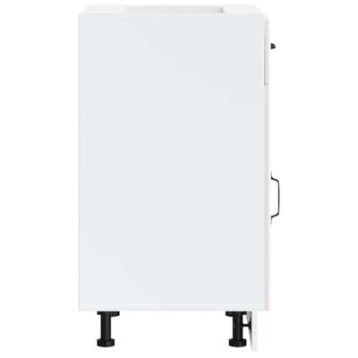 Keuken onderkast Lucca bewerkt hout hoogglans wit Keuken onderkast Lucca bewerkt hout hoogglans wit