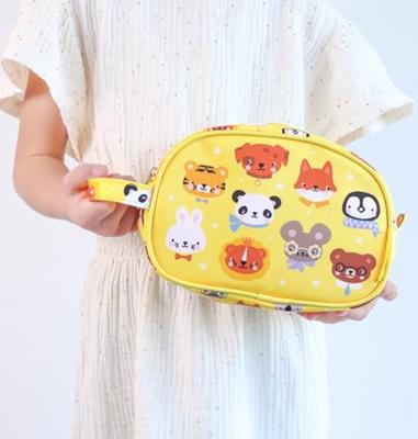 Etui voor kinderen DIERENVRIENDEN A Little Lovely Company geel