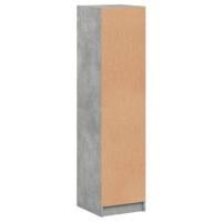 Hoge kast met glazen deur 35x37x142 cm betongrijs - thumbnail