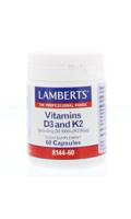 Lamberts Vitamine D3 En K2 (60ca) - thumbnail