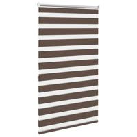 VidaXL Zebra rolgordijn 100,9 x 175 cm stofbreedte 96,7 cm koffiebruin - thumbnail