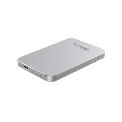 RealPower PB-5000 Mag Litio Litio Litio (LiPo) 5000 mAh Draadloze Draadloze Argento