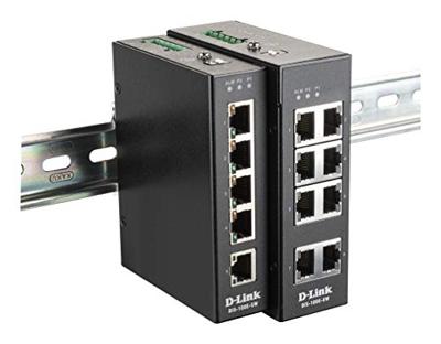 D-LINK DIS-100E-5W 5-Port Fast Ethernet Industriële Switch Zwart