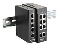 D-LINK DIS-100E-5W 5-Port Fast Ethernet Industriële Switch Zwart - thumbnail