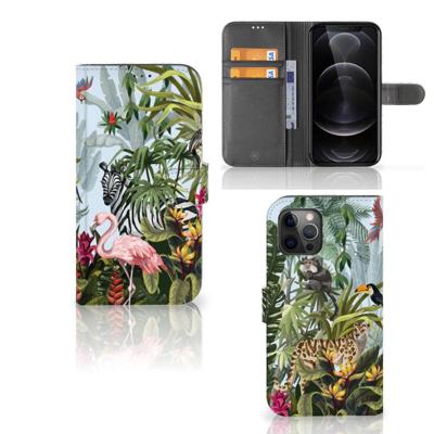 Telefoonhoesje | Met pasjeshouder | voor Apple iPhone 12 Pro Max Jungle
