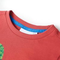 Kindershirt 128 rood - thumbnail