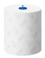 TORK Matic® zachte papieren handdoekrollen wit met grijs bladerontwerp H1, Advanced-kwaliteit, absorberend, 6 rollen met elk 150 m. 290067 - thumbnail