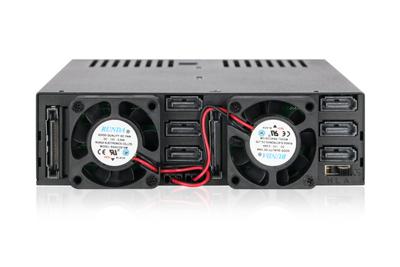 Icy Dock MB326SP-B 6x2,5 SATA hot swap Rack (1U) Zwart disk array Icy Dock MB326SP-B 6x2,5 SATA hot swap Rack (1U) Zwart disk array