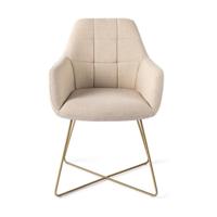 Jesper Home Eetkamerstoel 'Noto' Cross Gold, kleur Overnight Oats - thumbnail