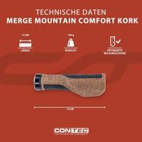 CONTEC handvatten "merge mountain comfort kork" ct grips merge mountain comfort cork, 140mm - thumbnail