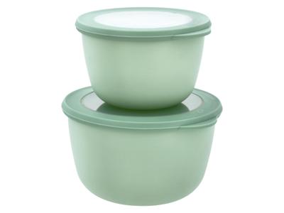 SILVERCREST Set van 2 vershoudbakjes (Rond kijkvenster)