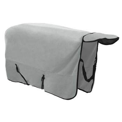 VidaXL Paardendeken volledig lichtgrijs en roze polyester