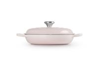 Le Creuset Braadpan Signature Campagnard Shell Pink ø 26 cm / 2,2 liter - thumbnail