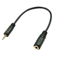 Lindy 35698 0.2m 2.5mm 3.5mm Zwart audio kabel - thumbnail