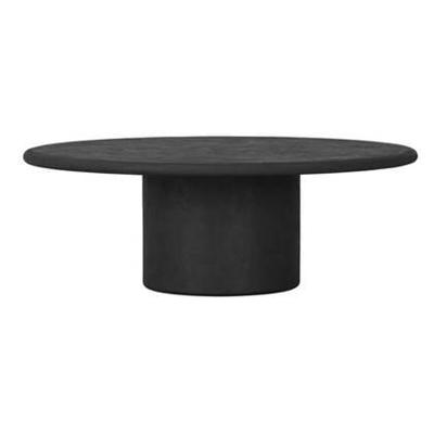 DTP Home Ronde Salontafel 'Silo' Betonlook, 100cm, kleur Zwart
