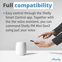 Shelly Shelly PM Mini Gen3 Schakel-meetactor WiFi, Bluetooth - thumbnail