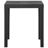 Tuintafel 79x65x72 cm kunststof grijs - thumbnail