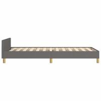 Bedframe zonder matras 90x200 cm stof donkergrijs - thumbnail