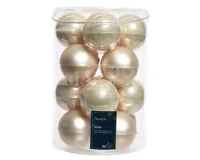 Kerstballen Glas Ø8cm Parel 16st - thumbnail