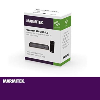 Marmitek: Connect 620 UHD 2.0 HDMI video switch - Grijs - thumbnail