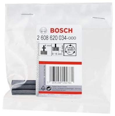 Bosch Accessories 2608620034 Opnameschacht voor slijphulzen, 36 000 max./min., 6 mm, 15 mm, 30 mm Schacht-Ø 6 mm 1 stuk(s)