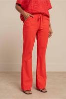Studio Anneloes Flair Bnd Drawstring Trousers 13669 Flared 2800 Coral Red - thumbnail