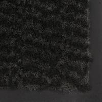 Droogloopmat rechthoekig getuft 40x60 cm zwart - thumbnail