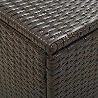 Tuinbox 200x50x60 cm poly rattan bruin - thumbnail