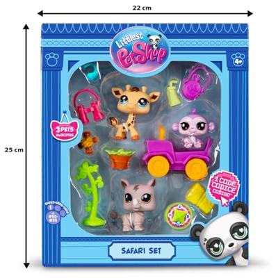 Playset Bandai Littlest Pet Shop SAFARI 8 Onderdelen