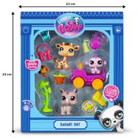 Playset Bandai Littlest Pet Shop SAFARI 8 Onderdelen - thumbnail