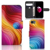 Book Case voor iPhone 7 | 8 | SE (2020) | SE (2022) Regenboog - thumbnail