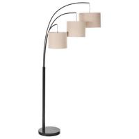 Beliani - CARONI - Staande lamp - Beige|Zwart - Metaal - thumbnail