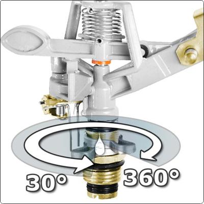 Sector sproeier met driepoot 90cm (compleet klaar voor gebruik - aansluiten op tuinslang)