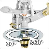 Sector sproeier met driepoot 90cm (compleet klaar voor gebruik - aansluiten op tuinslang) - thumbnail