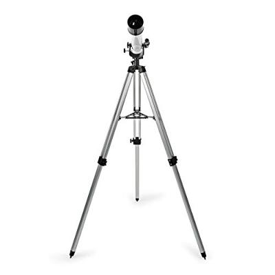 Telescoop - Diafragma: 70 mm - Brandpuntsafstand: 700 mm - Finderscope: 5 x 24 - Maximale werkhoogte: 125 cm - Tripod - Wit/Zwart