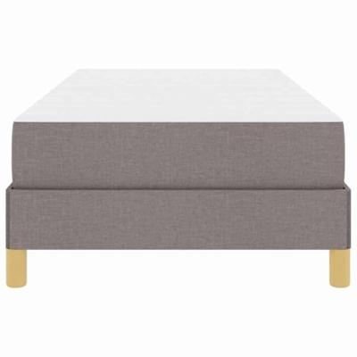 Boxspring bed Taupe en Bruin 90 x 190 cm