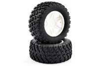 FTX - Comet Desert Buggy/SC Rear Mounted Tyre & Wheel White (FTX9065W) - thumbnail