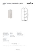 Nordlux Design wandlampLancio rechthoek wit - 2412501001 - thumbnail