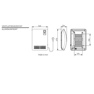 AEG 238722 Ventilatorkachel AEG 238722 Ventilatorkachel