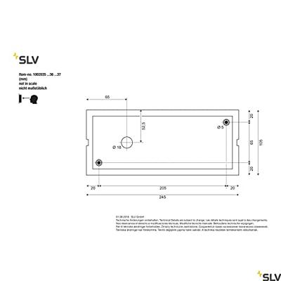 SLV 1002035 BOX-L LED-plafondlamp LED vast ingebouwd 19 W Antraciet