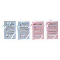 Slabbetjesset Home ESPRIT Roze Hemelsblauw Katoen 19 x 29 x 3 cm (4 Stuks) - thumbnail