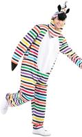 Zebra Jumpsuit Multikleur gestreept - thumbnail